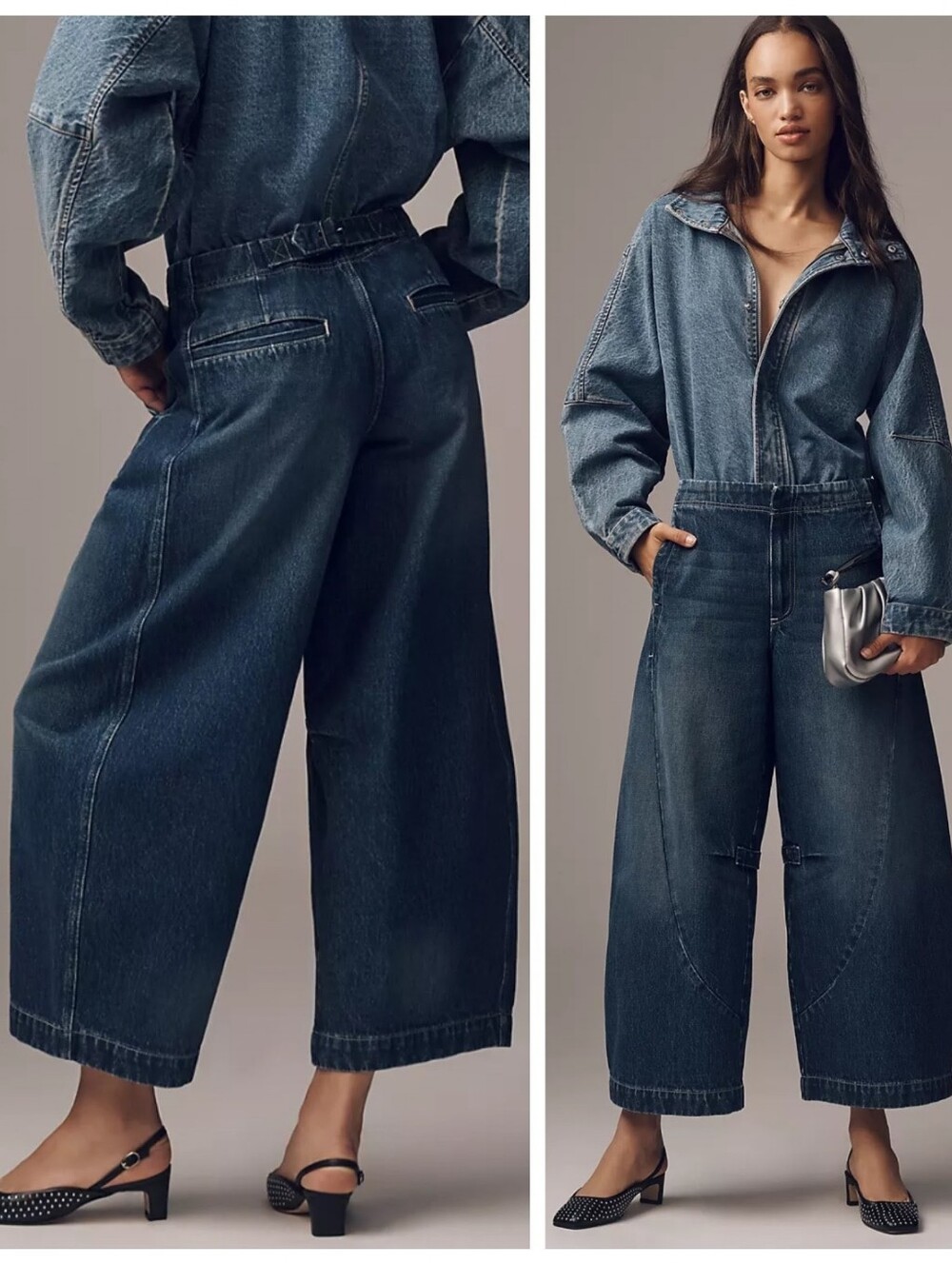 Anthropologie Pilcro Curve High-Rise Tapered Barrel Jeans Women's 27 Bohemian